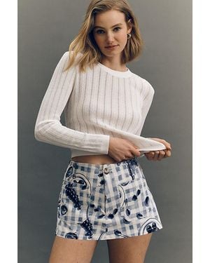 Maeve The Colette Printed Skort By - Grey