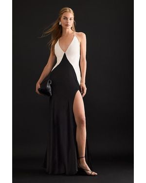 Bardot Yve Contrast Maxi Dress - Black