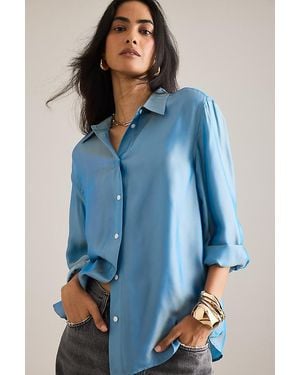 Samsøe & Samsøe Sanot Silky Shirt - Blue