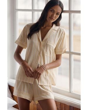 Eberjey Nautico Short Pyjama Set - Brown
