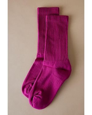 COLORFUL STANDARD Organic Cotton Active Crew Socks - Purple