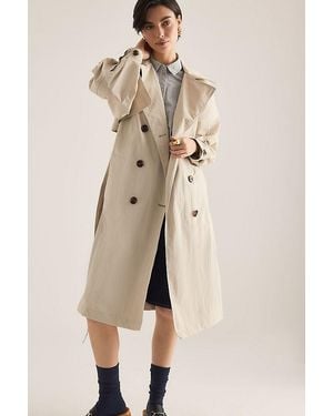 Barbour Layla Showerproof Trench Coat - Natural