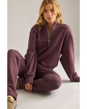 Varley Davidson Half-Zip Sweatshirt - Purple