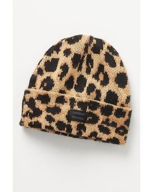 Damson Madder Leopard Knit Beanie - Multicolour