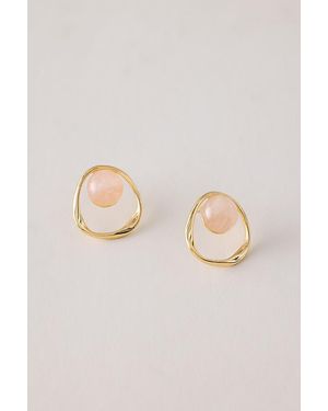 By Anthropologie Ring Stone Earrings - Natural
