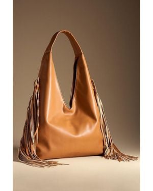 Urban Originals Texas Star Fringe Bag - Brown