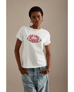 By Anthropologie Oui Mon Chérie Slogan Baby T-shirt - White