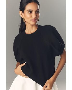 By Anthropologie Crew-Neck Knitted T-Shirt - Blue