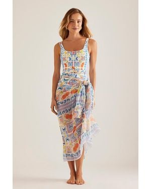Away That Day Santorini Sarong - Multicolour