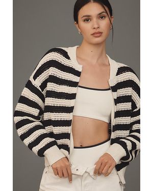 Sanctuary Knit Bomber Jacket - Grey