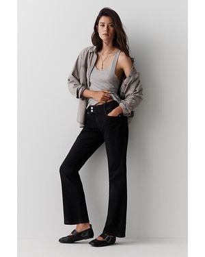 Pilcro Billy Low-Rise Bootcut Flare Jeans By - Black