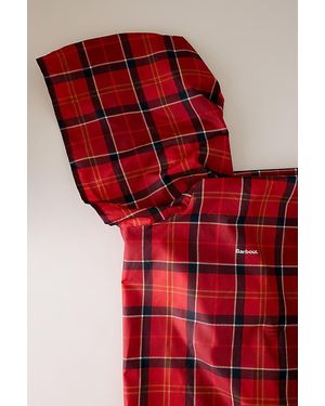Barbour Portree Tartan Showerproof Poncho - Red