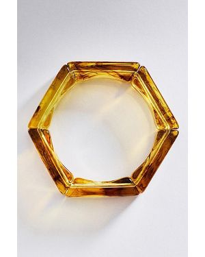 By Anthropologie Clear Resin Stretch Bracelet - Yellow