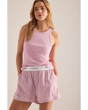 Calvin Klein Ribbed Tank Top - Pink