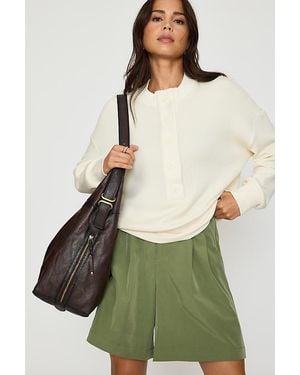 Varley Reena Button-Front Pullover - Green