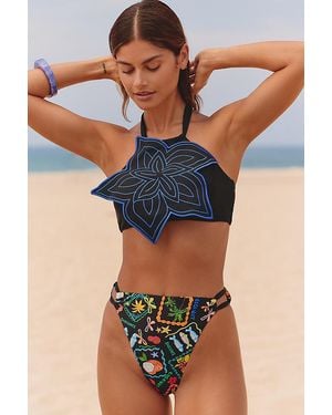 Celandine Side-String Bikini Bottoms - Blue