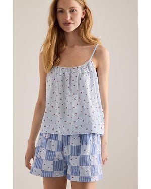 Damson Madder Eluna Cami Top - Blue