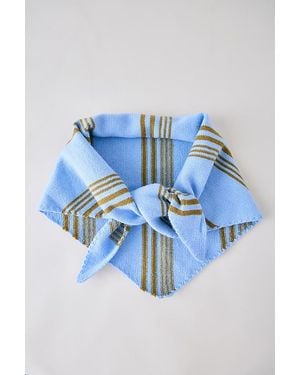 By Anthropologie Small Stripe Triangle Scarf - Blue