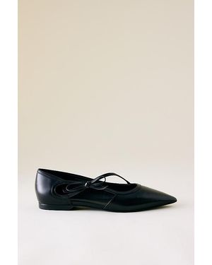 By Anthropologie Bow Point Mary Janes - Black