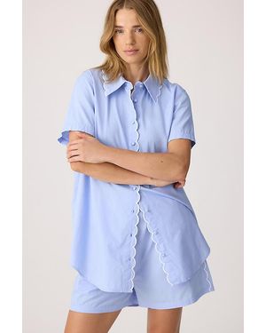 It's 9pm Sia Cotton Short Pyjama Set - Blue