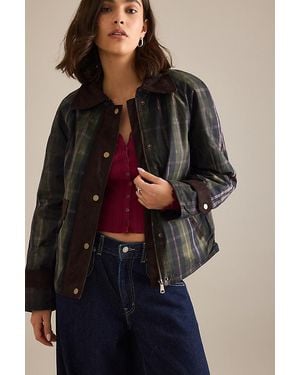 NVLT Plaid Button-Front Jacket - Blue