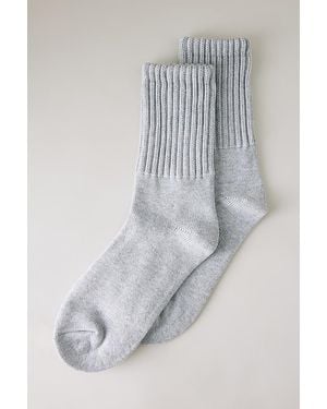 By Anthropologie Sporty Scrunch Socks - Grey