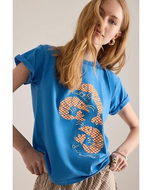 By Anthropologie Prawn Embroidered Baby T-Shirt - Blue