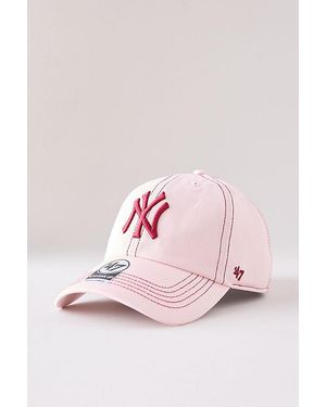 '47 Contrast Stitch Yankees Baseball Cap - Pink