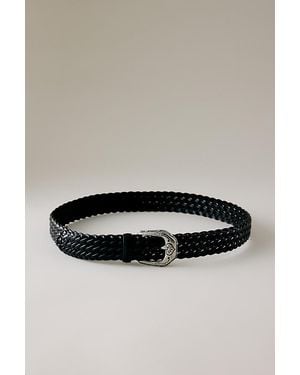 By Anthropologie Western Leather Belt - Metallic