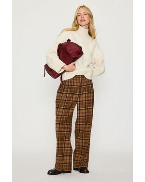 Barbour Darwen Tartan Straight-Leg Trousers - Natural