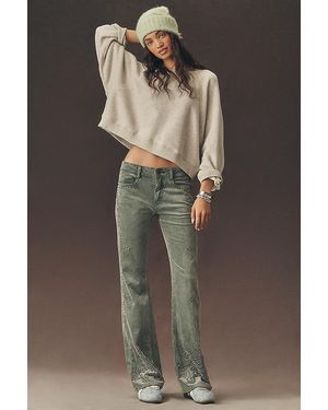 Pilcro Essential Flare Mid-Rise Corduroy Jeans - Brown