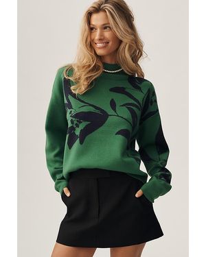 Maeve Carys Mock-Neck Jumper - Purple