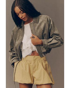 Blank NYC Desert Sage Faux-Suede Jacket - Blue