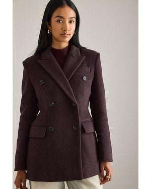 Avec Les Filles Hourglass Blazer - Brown