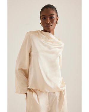 SELECTED Selene Draped Top - Natural