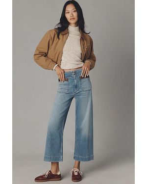 Maeve The Colette High-Rise Wide-Leg Jeans By - Blue
