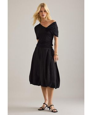 Baum und Pferdgarten Susan Bubble Midi Skirt - Black