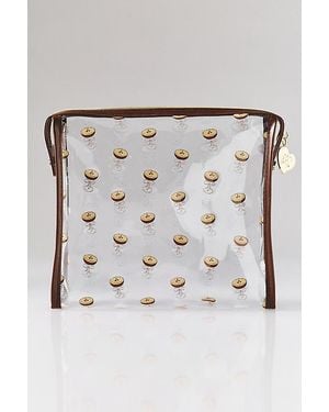 Frasier Sterling Square Makeup Bag - Brown