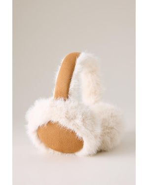 By Anthropologie Faux-Suede Earmuffs - Natural