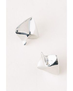 By Anthropologie Sculpted Square Stud Earrings - Natural