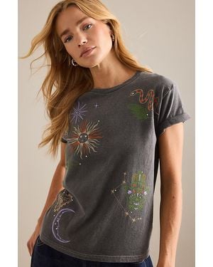 By Anthropologie Celestial Graphic Baby T-Shirt - Grey