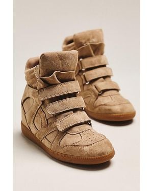Silent D Sara High-Top Wedge Trainers - Natural