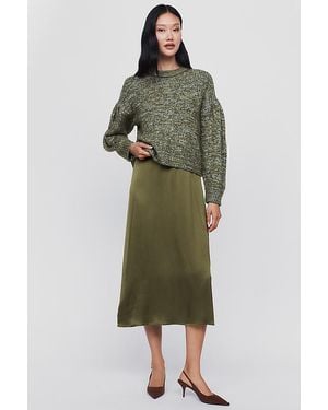 By Anthropologie Marled Twofer Jumper + Dress Set - Green