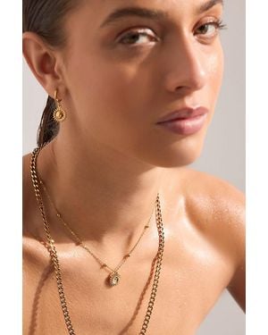 By Anthropologie Water-Resistant Sun Pendant Necklace - Brown