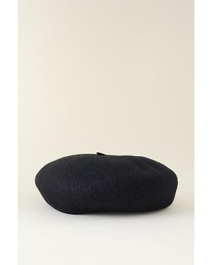 By Anthropologie Wool Beret - Black