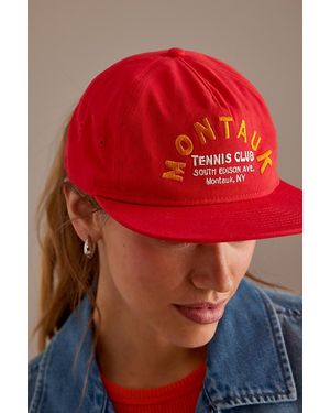 Anthropologie Montauk Baseball Cap - Red