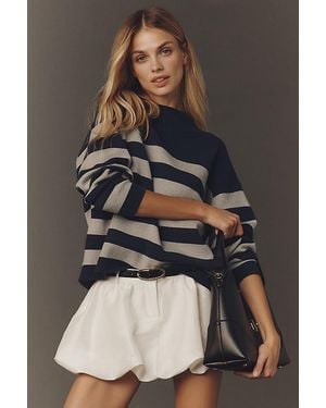 Maeve Carys Mock-Neck Jumper - Grey