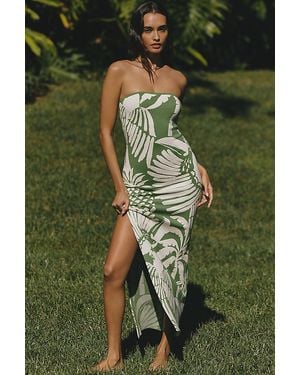 Celandine Knit Strapless Dress - Green