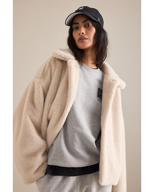 By Anthropologie Faux-Fur Jacket - Natural