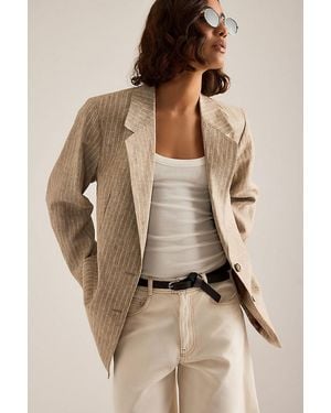 SELECTED Isa Relaxed Linen Blazer - Natural